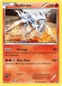 BW Black Star Promos Reshiram Pokémon card